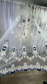 Тюль Королівська заввишки 3 м. Синій