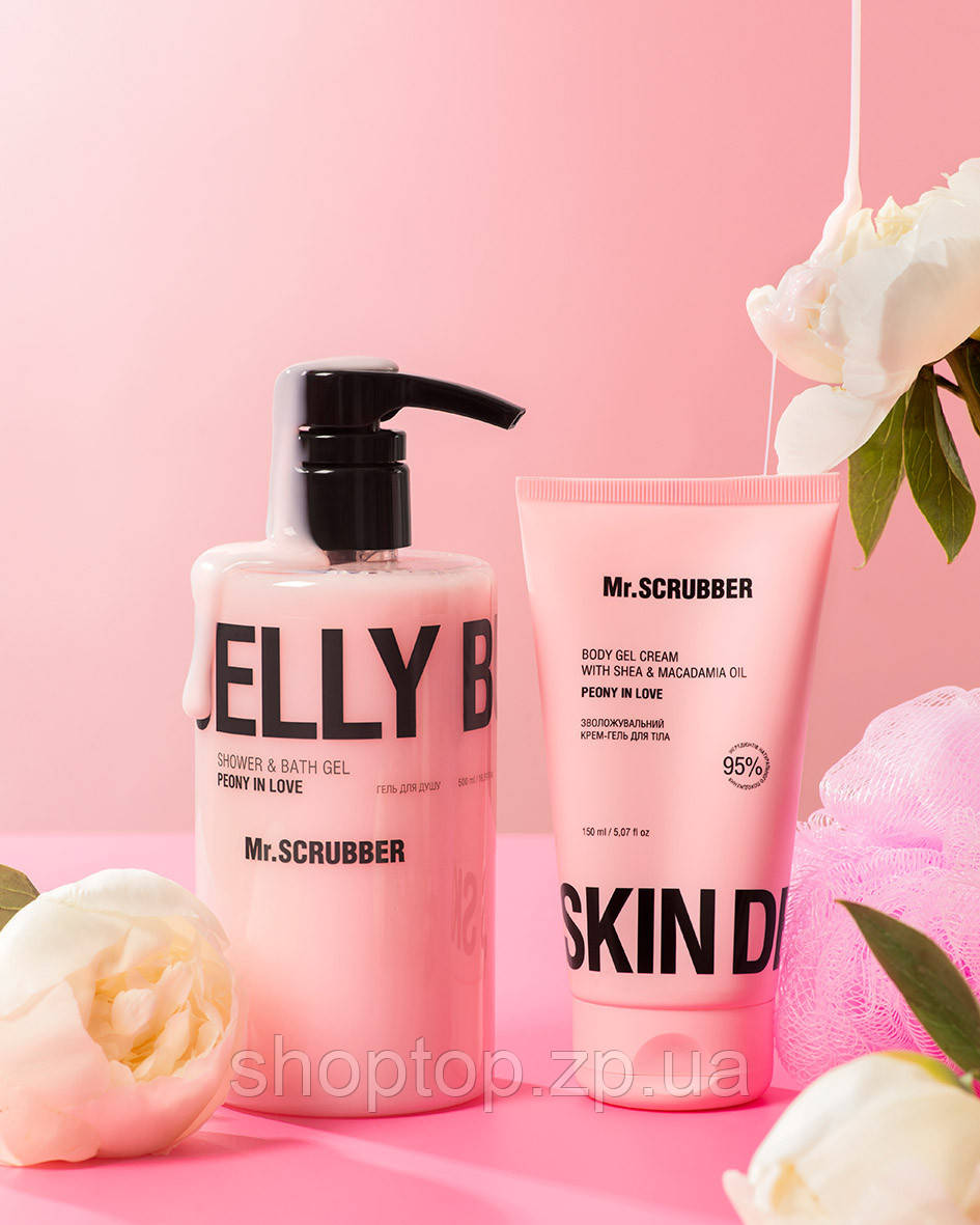 Гель для душу+ Крем-гель для тіла Jelly Bubbles Peony in Love Mr.SCRUBBER, фото 1