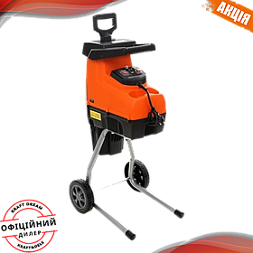 Подрібнювач трави і гілок електричний 2800 Вт Kraft & Dele KD5201 подрібнювач гілок електричний riven