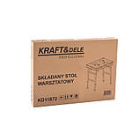 Універсальний верстак Kraft&Dele KD11872 — складаний стіл для роботи, навантаження до 454 кг riven, фото 10