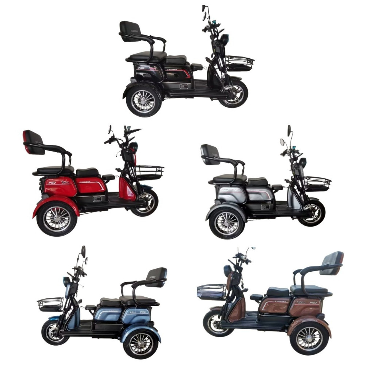 Електроскутер триколісний Crosser TR1 PRO (Мотор 1000ВТ, 20Ah), фото 1