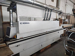 Крайкооблицювальний верстат Homag Edgeteq S-240 бу з верхнім клейовим вузлом для EVA та PUR-клеїв