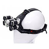 Налобний ліхтар акумуляторний 2000 Лм, LED Kraft&Dele KD1247 ліхтар налобний riven, фото 2