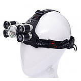 Налобний ліхтар акумуляторний 2000 Лм, LED Kraft&Dele KD1247 ліхтар налобний riven, фото 6