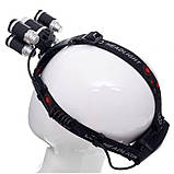 Налобний ліхтар акумуляторний 2000 Лм, LED Kraft&Dele KD1247 ліхтар налобний riven, фото 7