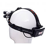 Налобний ліхтар акумуляторний 2000 Лм, LED Kraft&Dele KD1247 ліхтар налобний riven, фото 9