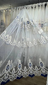 Тюль Королівська заввишки 3 м. Синій