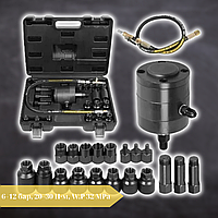 Знімач форсунок пневматичний з адаптерами AL-FA AL02654 6-12 барів, 20-30 Н·м, W.P 32 MPa