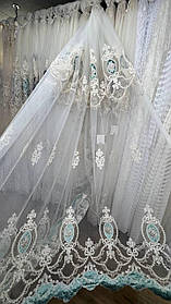 Тюль Королівська заввишки 3 м. Бірюзова троянда