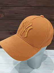 Яскрава бейсболка з вигнутим козирком і вишивкою NY у кольорах 1207521