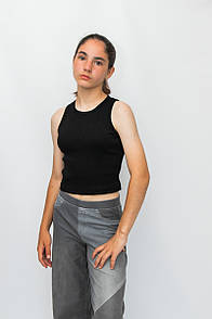 Підлітковий топ-майка для дівчинки рубчик