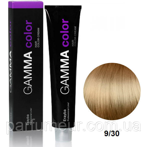 Erayba Gamma Color Стійка крем-фарба для волосся 9/30 дуже світлий золотистий блонд 100 мл, фото 1