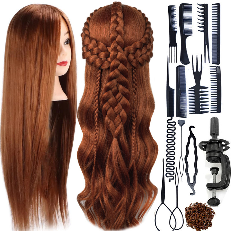 Тренувальний манекен для зачісок з набором для плетіння, фото 1