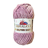 Himalaya DOLPHIN BABY (Гімалаї Долфін Бейбі) № 80334 бузок (Пряжа велюр(плюшева), нитки для в'язання)