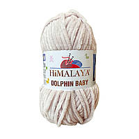 Himalaya DOLPHIN BABY (Гімалаї Долфін Бейбі) № 80342 крем-брюле (Пряжа велюр(плюшева), нитки для в'язання)