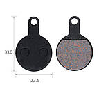 Колодки гальмівні велосипедні дискові TOOPRE TP-07C пара (2 шт) 33,8мм*22,6мм, фото 2