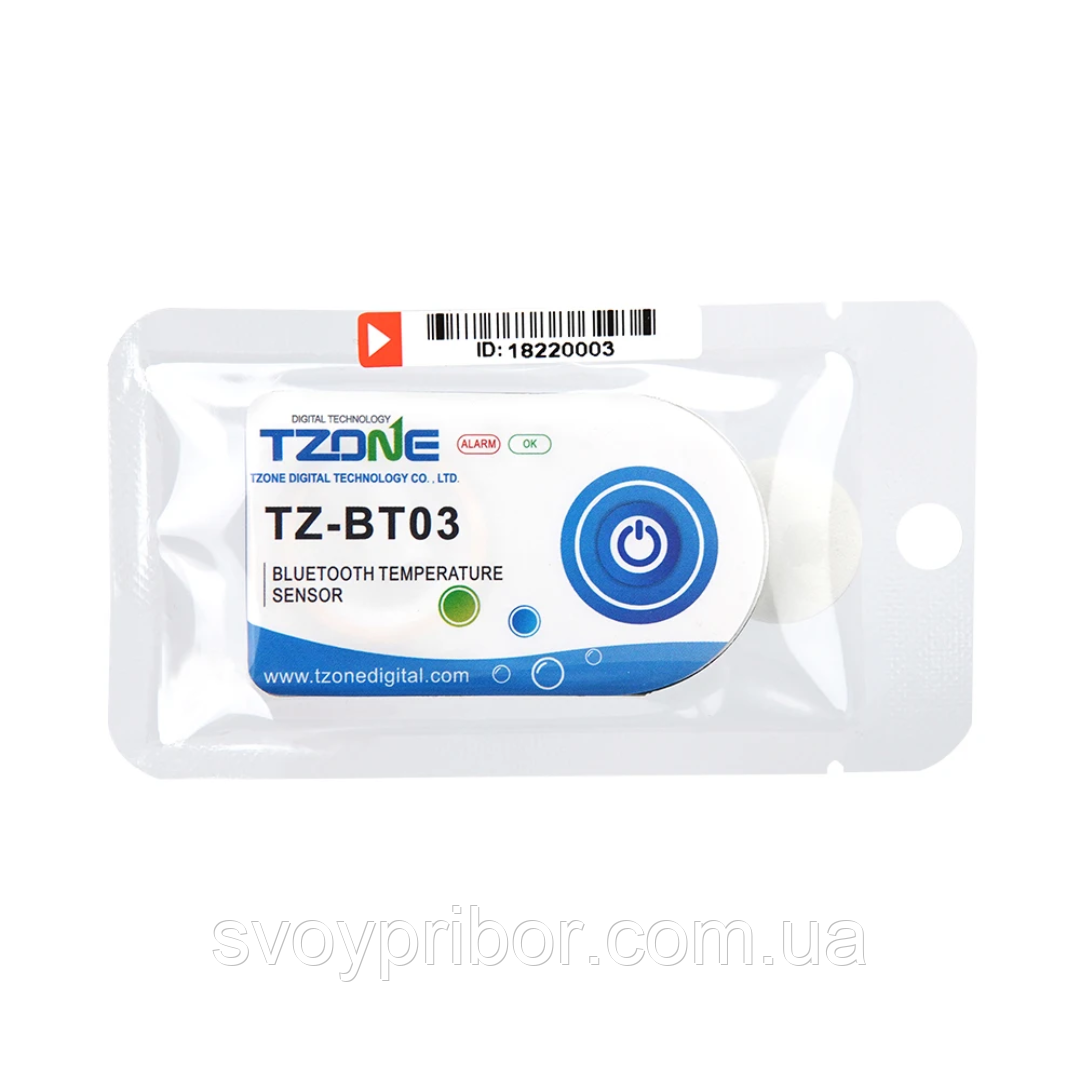 Temp TZ-BT03 Bluetooth (-20...+60℃) одноразовий реєстратор температури, пам'ять 53248, 620 мАг/3 В, фото 1