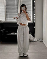 Повсякденні жіночі штани двунитка прямі спортивні Style