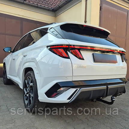 Фаркоп Hyundai Tucson NX4 facelift 2024- (Хендай Туксон 4) швидкоз'ємний гак на ключах, фото 1