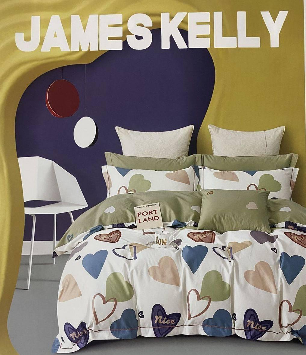 Комплект постільної білизни 160*210 зелений JAMES KELLY 24263, фото 1