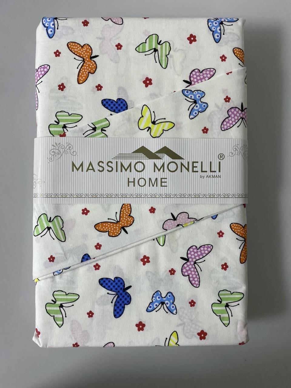 Комплект постільної білизни в дитяче ліжечко 110х160 Massimo Monelli білий (20531)