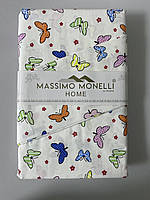 Комплект постільної білизни 110х160 білий Massimo Monelli 20531