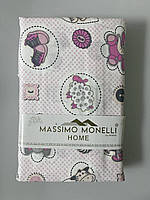 Комплект постільної білизни 110х160 білий Massimo Monelli 20532