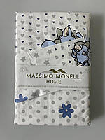 Комплект постільної білизни 110х160 білий Massimo Monelli 20533