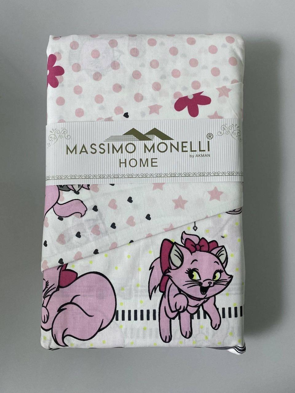 Комплект постільної білизни 110х160 білий Massimo Monelli 20534, фото 1