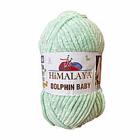 Himalaya DOLPHIN BABY (Гімалаї Долфін Бейбі) № 80307 м'ятний (Пряжа велюр(плюшева), нитки для в'язання)