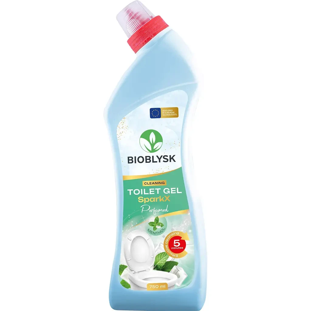 BioBlysk Гель очищуючий для туалету парфумований SparkX Menthol 750мл (1033)