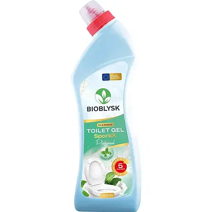 BioBlysk Гель очищуючий для туалету парфумований SparkX Menthol 750мл (1033), фото 1