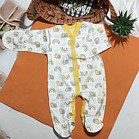 Чоловічок для новонародженого в пологовий будинок на виписку 56р рубчик