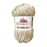 Himalaya DOLPHIN BABY (Гімалаї Долфін Бейбі) № 80317 бежевий (Пряжа велюр(плюшева), нитки для в'язання)