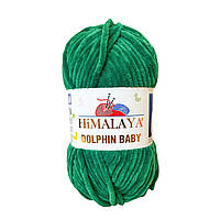 Himalaya DOLPHIN BABY (Гімалаї Долфін Бейбі) № 80331 смарагд (Пряжа велюр(плюшева), нитки для в'язання)