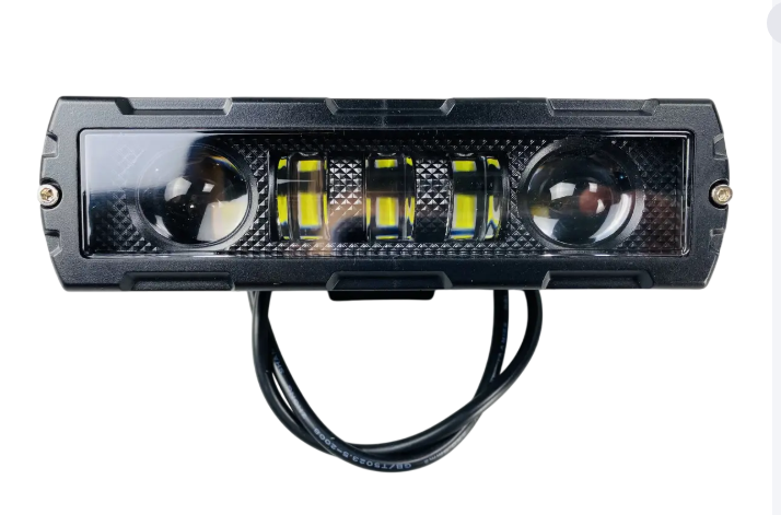 Фара LED прямокутна 3 Led chip 3030 і 2 Об'ємні 3D лінзи 9-32V 6000К захист IP67 з білим світлом, фото 1