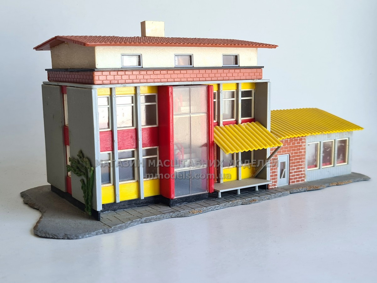 Модель поштового відділення для макета або діарами для масштабу H0,1/87, стан б/у, фото 1