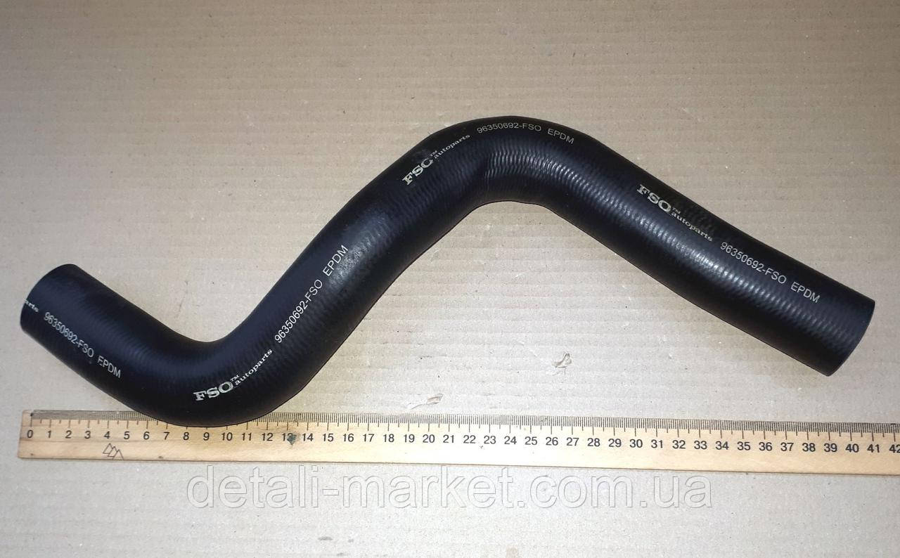 Патрубок радіатора Ланос 1.5 і 1.6 нижній, фото 1