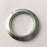 Штуцер кламповий 2" дюйми DN51 плаский з проточкою