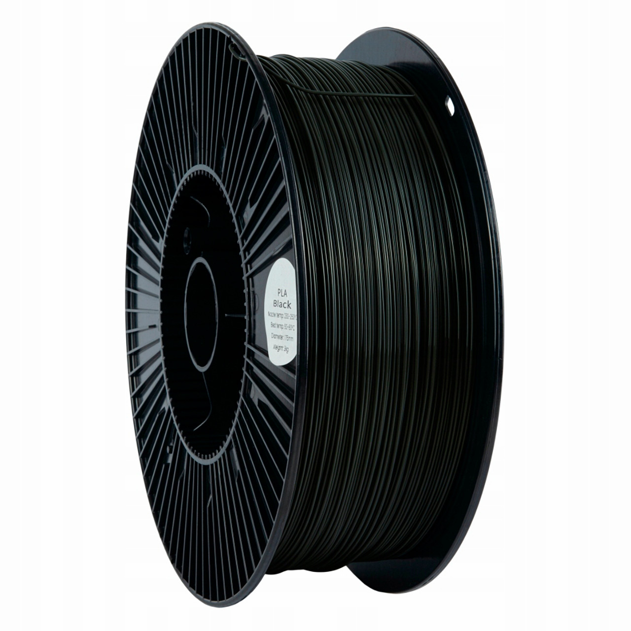 филамент для 3D-печати DSF PLA Black, Classic Spool, 1.75мм, 3кг, 1000м