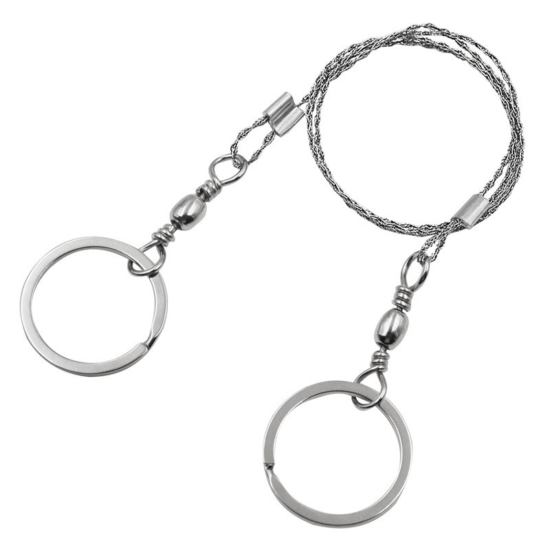 Туристична пила Джильї 70 см - Пила-струна для кемпінгу та виживання - Компактна ножівка - rings, фото 1