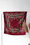 🔥 Яскрава тернова хустка “Ланц” — стиль із традицією Бордовий, фото 8