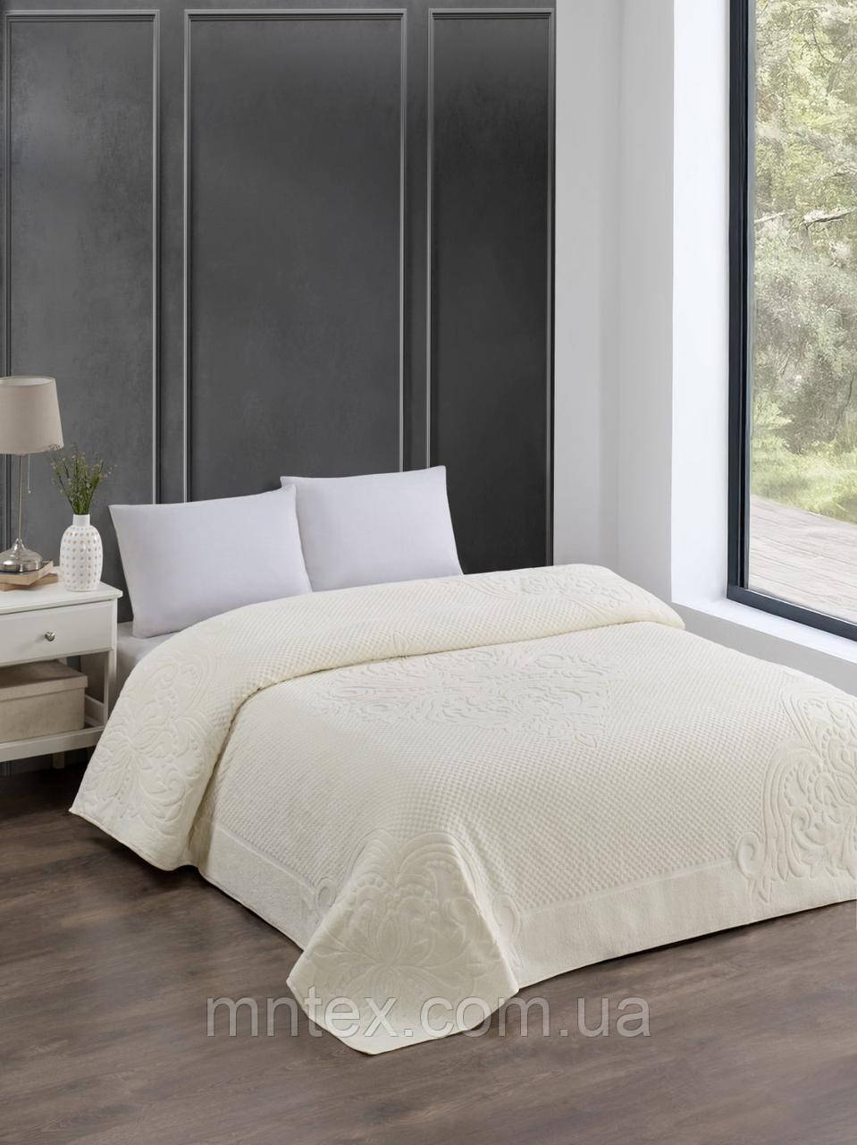 Простирадло махрове Zeron Молочна