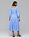 Витончена романтична елегантна вечірня сукня-міді, блакитне, фото 5