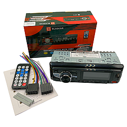 Автомобільна магнітола 1DIN мультимедійний центр Blaskar з AUX і USB 02182