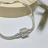 Елегантний браслет із металевого ланцюжка, прикрашений підвіскою Богородиці Остробрамської, фото 7
