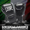 Боксерські рукавиці Leone GN111 THE GREATEST Black 14 унцій (бинти 4 м. в комплекті), фото 2