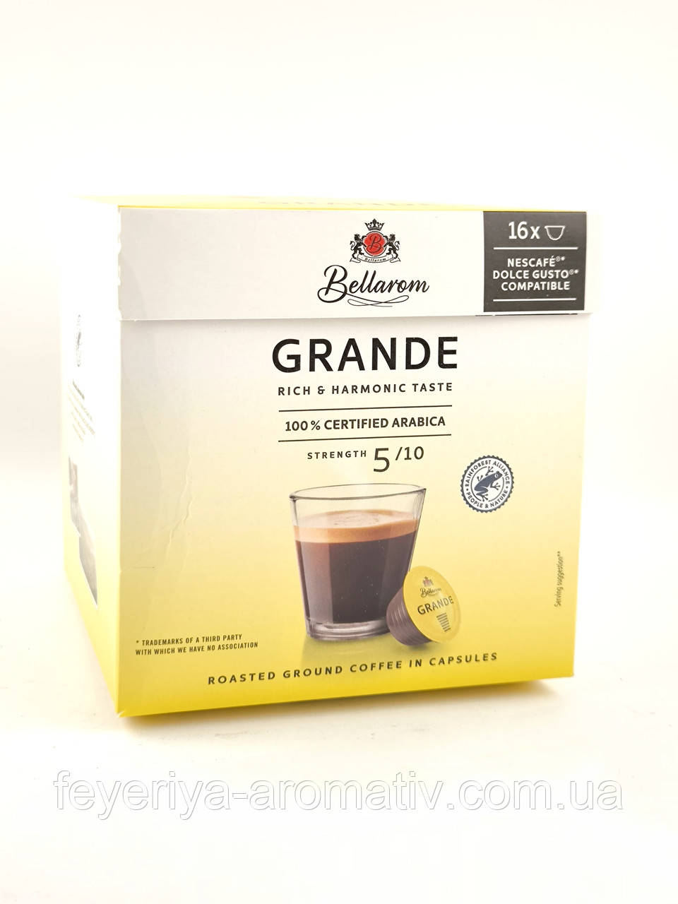Кава в капсулах Bellarom Grande 100% Arabica 16 капсул (для Dolce Gusto)