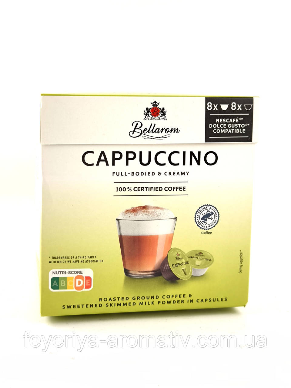 Кава в капсулах Bellarom Cappuccino 16 шт (сумісна з Dolce Gusto), фото 1