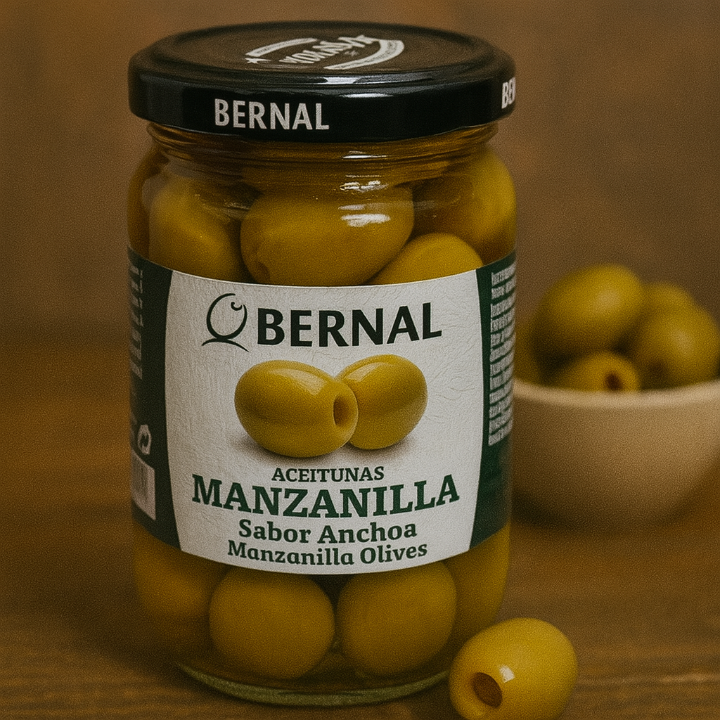 Оливки з кісточкою Bernal 300 г. Іспанія, фото 1